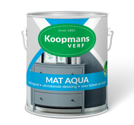 Mat Aqua Koopmans Verf