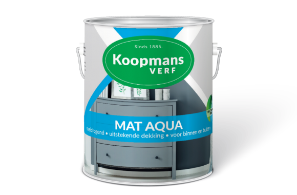 Mat Aqua Koopmans Verf